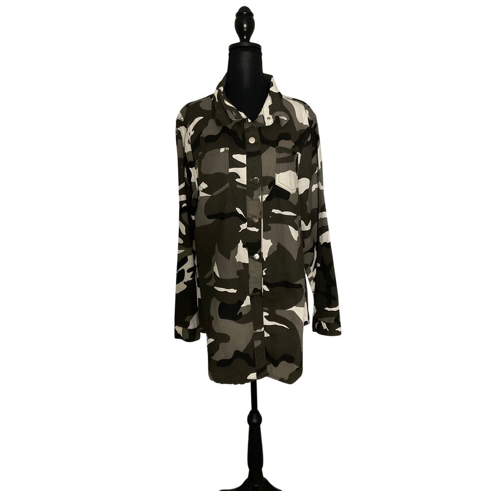 Camouflage Long Women Jacket Shirt